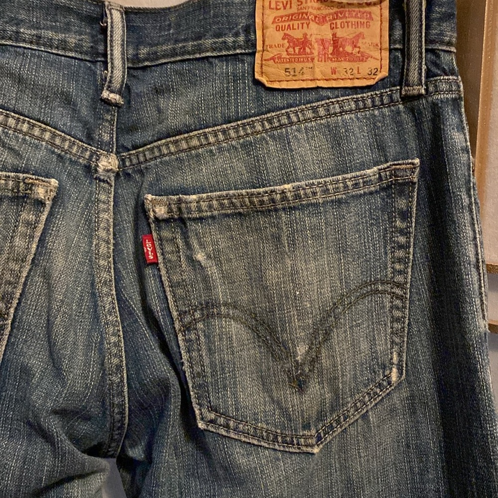32x32 men’s jeans, Levi’s 514, paint splattered and nicely broken in - Picture 4 of 7